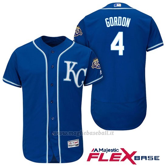 Maglia Baseball Uomo Kansas City Royals Alex Gordon 50th Season Flex Base